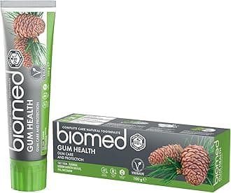 Biomed Gum Health 98% Natural Toothpaste | Gum Strength & Protection | Sage Ecalyptus Rosemary Cedar Essential Oils, Vegan, SLES Free 100g