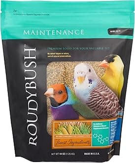 RoudyBush Daily Maintenance Food for Birds - Scientifically Formulated Bird Feed - Bird Food Pellets w/Corn, Wheat, Soy & More - Nutritious & Healthy Feed for Birds (Nibles, 44oz)