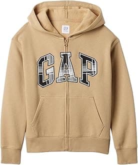 Boys Logo Hoodie Hooded Full Zip Sweatshirt Mojave XS REG