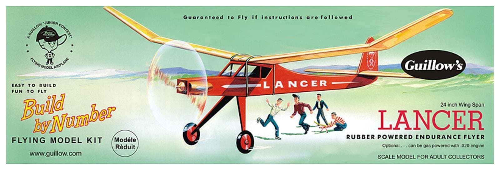 Lancer Rubber Powered Endurance Flyer Model Kit