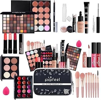 Makeup Kit All-in-one Makeup Gift Set for Women Full Kit Gift Set for Women,Girls & Teens,Eyeshadow Palette, Lip Gloss Set, Lipstick, Blush, Foundation, Concealer,Makeup Brush Set