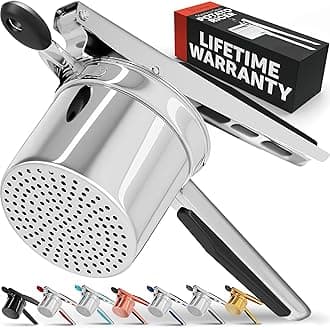 PriorityChef Potato Ricer and Masher, Makes Light and Fluffy Mashed Potato Perfection, 100% Stainless Steel