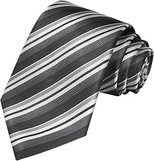 KissTies Mens Necktie Classic Stripe Ties For Men