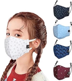 Reusable, Washable Designer Fabric Cotton 3D Printed 6 Layer Face Mask with Adjustable Earloop, Ear Saver Strap, Melt Blown Filter for Men & Women