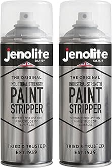 JENOLITE Industrial Strength Paint Stripper Aerosol | Non-Drip Gel Formula | 2x400ml | Paint Remover and Varnish Stripper | Paint Stripper For Metal, Wood, Brick, Concrete