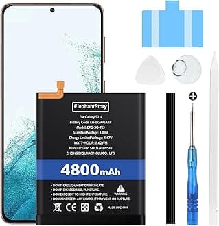 ElephantStory Battery for Galaxy S21 Plus, 4800 mAh Battery for Samsung Galaxy S21+ S21 Plus 5G SM-G996 with Repair Kits