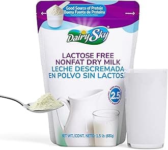 DairySky Lactose Free Milk Powder 24 Oz - Non GMO Fat Free Powdered Milk for Baking & Coffee, Kosher with Protein & Calcium, Great Substitute for Liquid Milk, RBST Hormone Free (Pack-1)