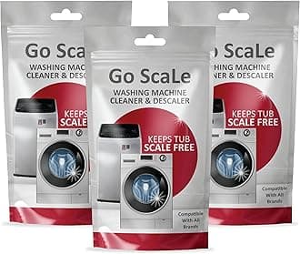 Washing Machine Cleaner Descale Powder Descaling Appliance Quick Drum Descale Deep Cleaning For Semi And Fully Automatic Front And Top Load Tub Clean Pouches 100 G (Packet Of 3)