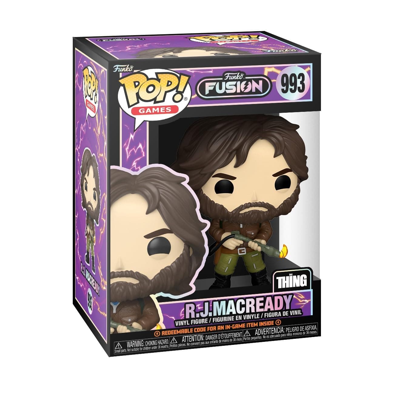 Funko POP! Games: Fusion - R.J MacReady - The Thing - Collectable Vinyl Figure - Gift Idea - Official Merchandise - Toys for Kids & Adults - Video Games Fans - Model Figure for Collectors