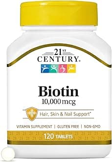 21st Century, Biotin, 10,000 mcg, 60 Tablets