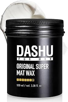– DASHU Original Super Mat Wax Strong Hold Without Shine, Easy To Wash, Styling Wax 3.5Oz