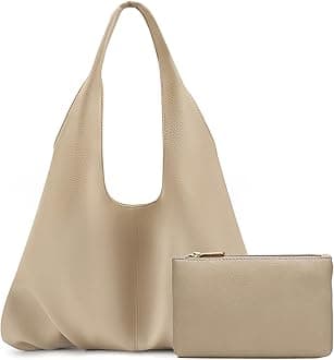 NIUEIMEE ZHOU Slouchy Hobo Bags for Women Retro Vegan Leather Shoulder Handbags with Coin Purse