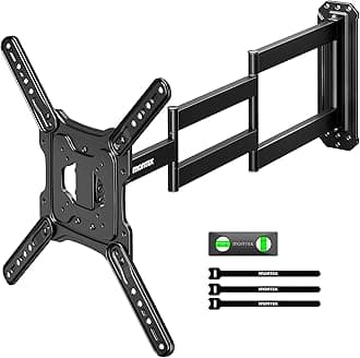 Long Arm TV Wall Mount for Most 23-65 Inch TVs, 37 Inch Long Extension TV Mount Swivel and Tilt, Full Motion Wall Mount Tv Bracket Fit Max VESA 400 x 400mm, Up to 77 lbs