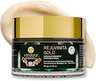 - Rejuvinita Gold 32+ | Overnight Cream for Glowing Skin | Anti Ageing Night Cream for Women and Men | Pigmentation & Wrinkles | Tanning & Dullness | for 32-45 Age groups