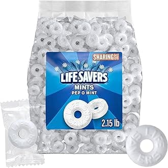 Pep O Mint Hard Candy, 2lb + 2oz Bulk Pack of Mints Individually Wrapped, Bulk Mints for Parties and Events, Ideal Peppermint Candy for Refreshing Breath and Enjoyable Snacking