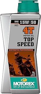 Motorex Top Speed 4T Synthetic High Performance JASO MA2 15W50-1 Liter