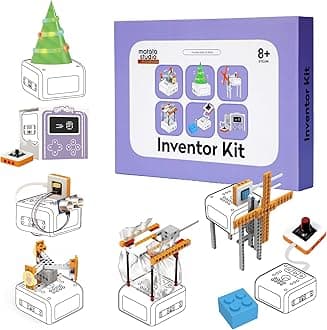Inventor Kit for Vincibot Robots with 7 x Building Styles, 5 x Electronic Modules, 1 x Module Connection for Sensors such as Arduino, Micro:bit etc. STEM Toys, Programming and Electronics