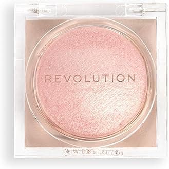 Revolution Beauty London Beam Bright Highlighter, All Over Face Glow, Powder To Liquid Formula, 5 Different Shades, Pink Seduction