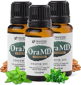OraMD Original Tooth Oil - Healthy Gums, Fresh Breath and Helps with Sensitive Teeth - All-Natural Solution Better Than Mouthwash (3-Pack)