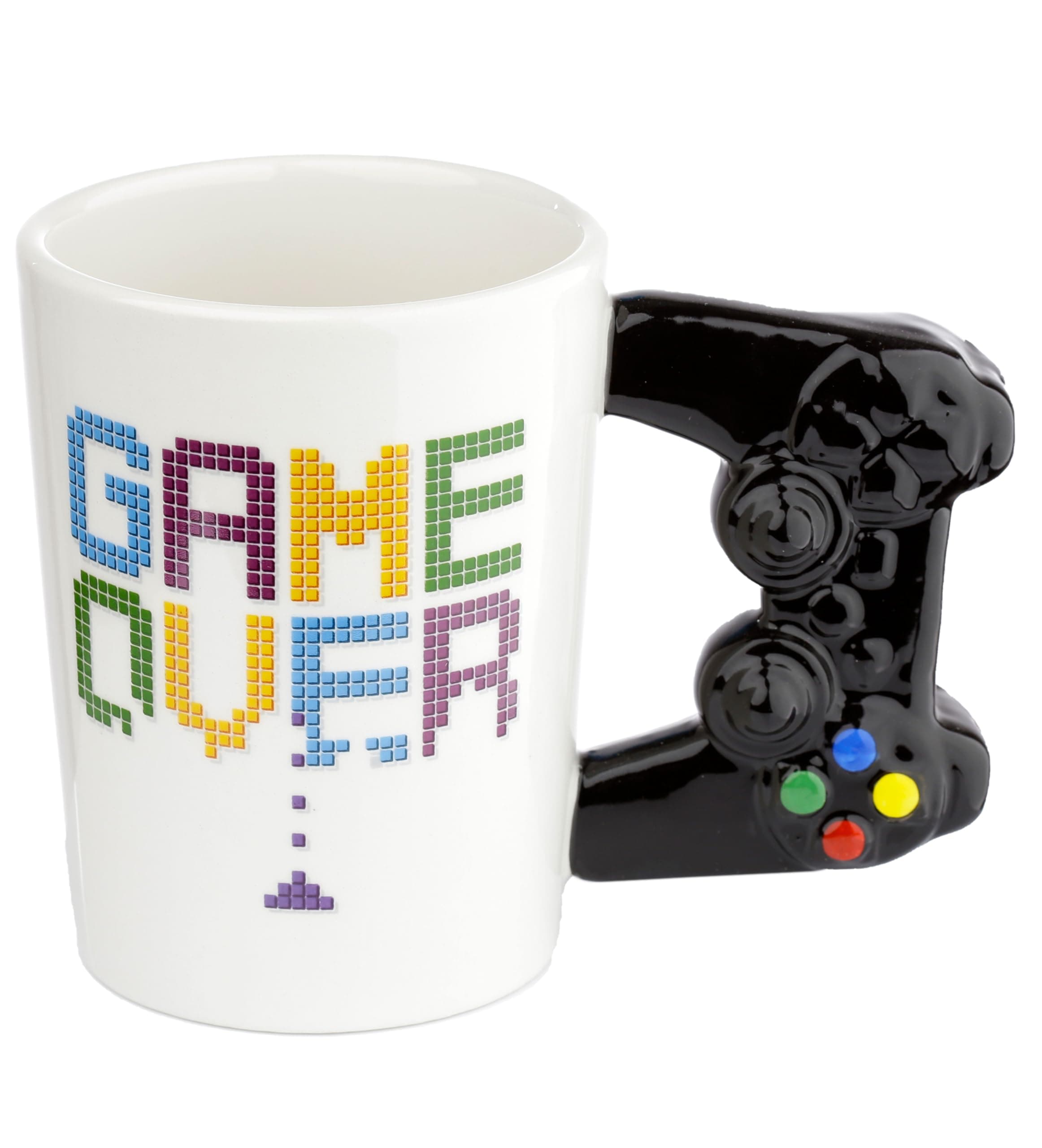 Puckator GAME OVER Game Controller Ceramic Shaped Handle Tea Coffee Mug