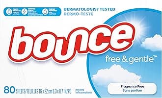 Bounce Free & Gentle Fabric Softener Sheets, 80 Count