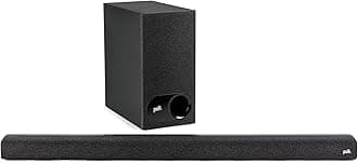 Polk Audio Signa S3 Soundbar with Subwoofer, HDMI ARC, Bluetooth, Google Chromecast, Soundbar for TV with 5.1 Dolby Digital Decoding, AUX, Optical Input, Black
