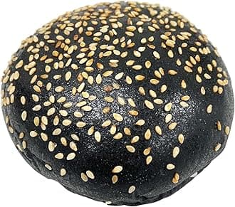 Fine Food Specialist Charcoal Burger Buns (10cm), from Frozen, 10pcs