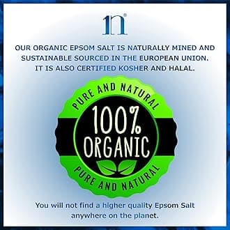 Epsom Salt 2.5KG Bucket Food Grade Magnesium Sulphate Bath Salts Epsom Salts Mined from Natural Deposits in Germany