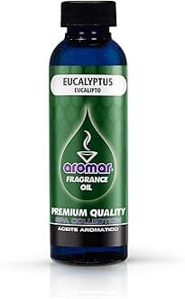 AROMAR Premium Fragrance Oil, Pack of 3 Eucalyptus 2oz. Bottles. Long Lasting Aromatic Scent, Fresh and Revitalizing Aromatherapy for Living Room, Bedroom, and Kitchen