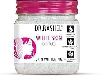 Dr.Rashel WHITE SKIN SCRUB For Skin Whitening, Skin Lightening, Dark Spot, Reduce Pigmentation (380 ml)