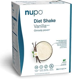 NUPO Diet Shakes for Weight Loss for Women & Men (12 Servings) | Tasty Meal Replacement Drinks | Clinically Proven Food Replacement Shakes for Weight Management I Very Low-Calorie Diet, GMO Free