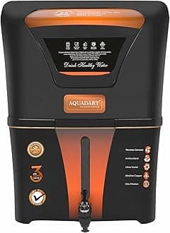 AquaDart Zinc Copper Alkaline with Hydrogen RO Water Purifier| RO + ZN + CU + ALK + UV + UF + TDS (UNDER 2500)+ PF | Wall Mount & Table Top Best For Home and Office (Made In India)