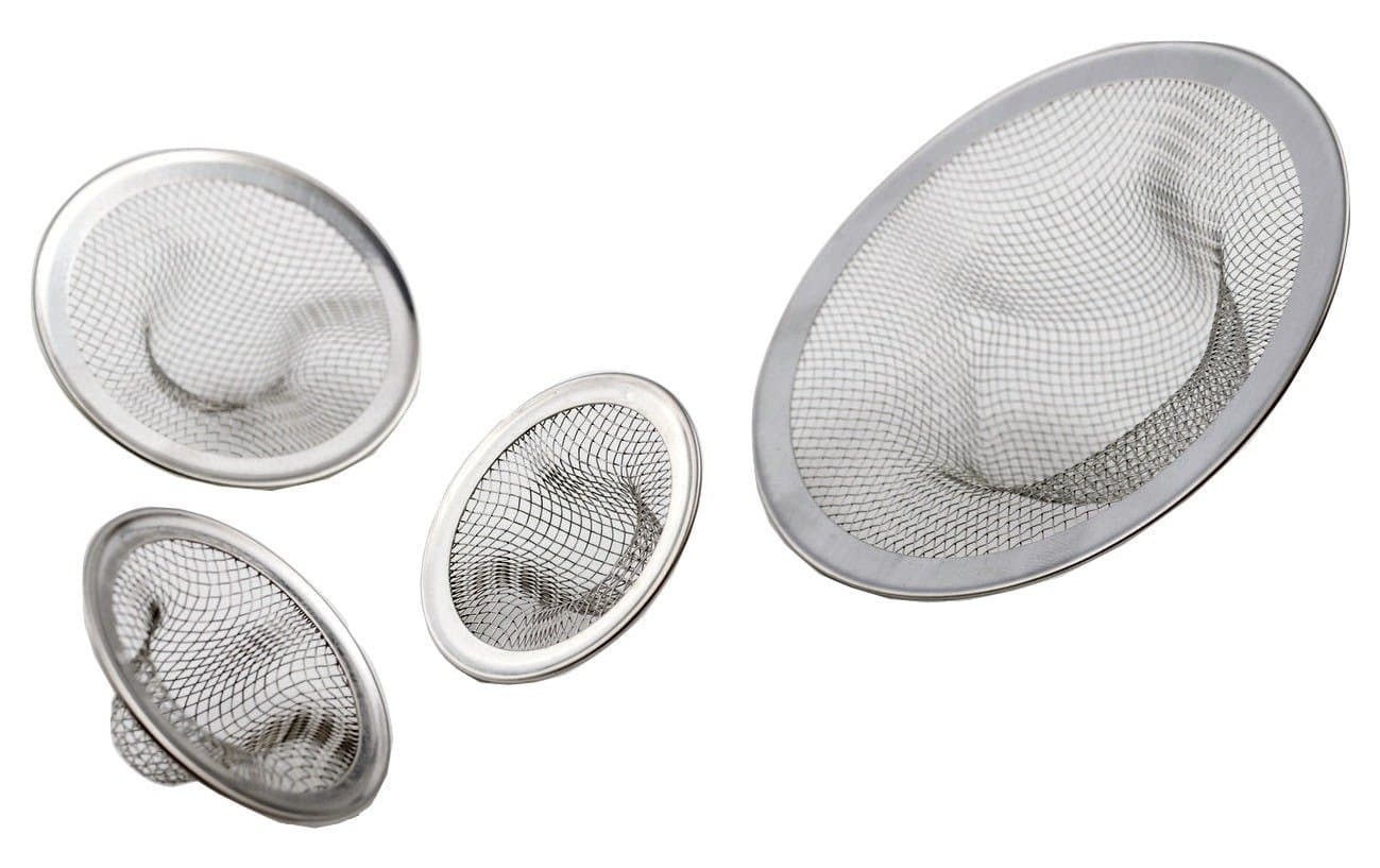 Kitchen Sink Strainer Set - 4 Strainers: 4.5", 2.5", 2 x 2” - Perfectly Fits Most Sinks - Protect Your Sink From Catching Debris in Pipes - Wonderful Product Makers