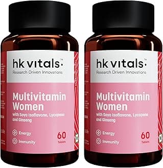 HealthKart hk vitals Multivitamin For Women (120 Tablets) | With Zinc, Vitamin C, Vitamin D, Multiminerals & Ginseng Extract