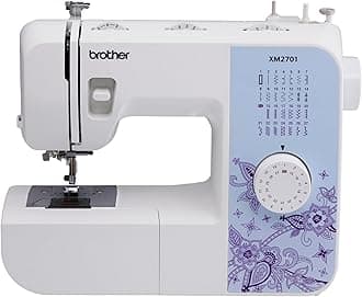 Sewing Machine, XM2701, Lightweight Machine with 27 Stitches, 6 Included Sewing Feet