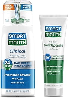 SmartMouth Clinical DDS Activated Mouthwash & Toothpaste, Bad Breath, Bleeding Gums Support