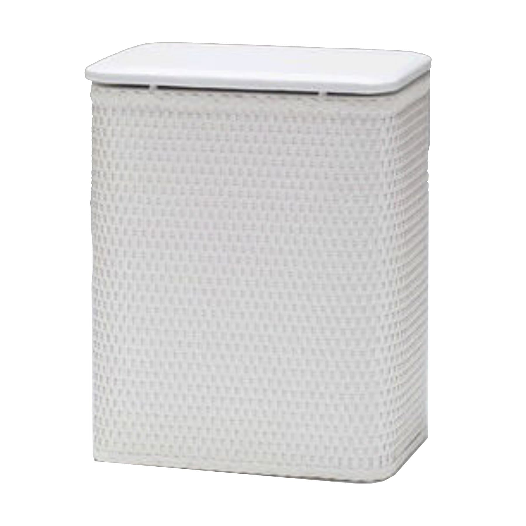 Wicker Hamper with Vinyl Lid