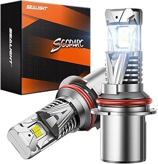 SEALIGHT9007/HB5 LED Fog Lamps or DRL 60000LM 9×Brightness High Power for ATVs & Powersports, 2025 Version, S7S Series Wireless 9007 Fog Lights Water Proof 10 Years Lifespan- Pack of 2