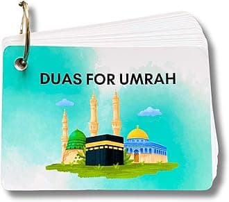 Albidaya Store Umrah Dua Cards, Step by Step Guide Umrah Duas, Umrah Gift, Umrah Prayers and Supplications, Umrah Flash Cards (No Lanyard)