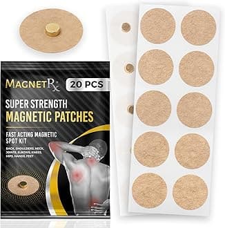 MagnetRX® Magnetic Acupressure Patches - 3,500 Gauss Ultra Strength Magnetic Patches - Acupressure Magnetic Plaster (20 Pack)