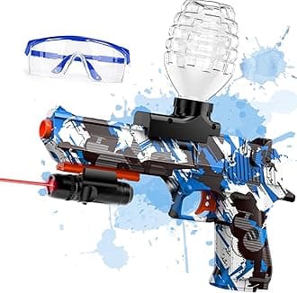 Anstoy Electric Gel Ball Blaster, Automatic Splat Gun Toy for Outdoor Backyard Games, Halloween, Ages 14+