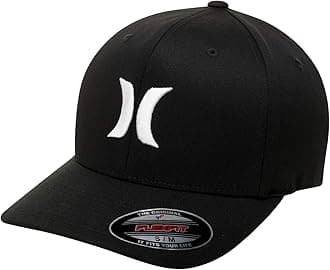 Hurley Men's One and Only Black Flexfit Hat