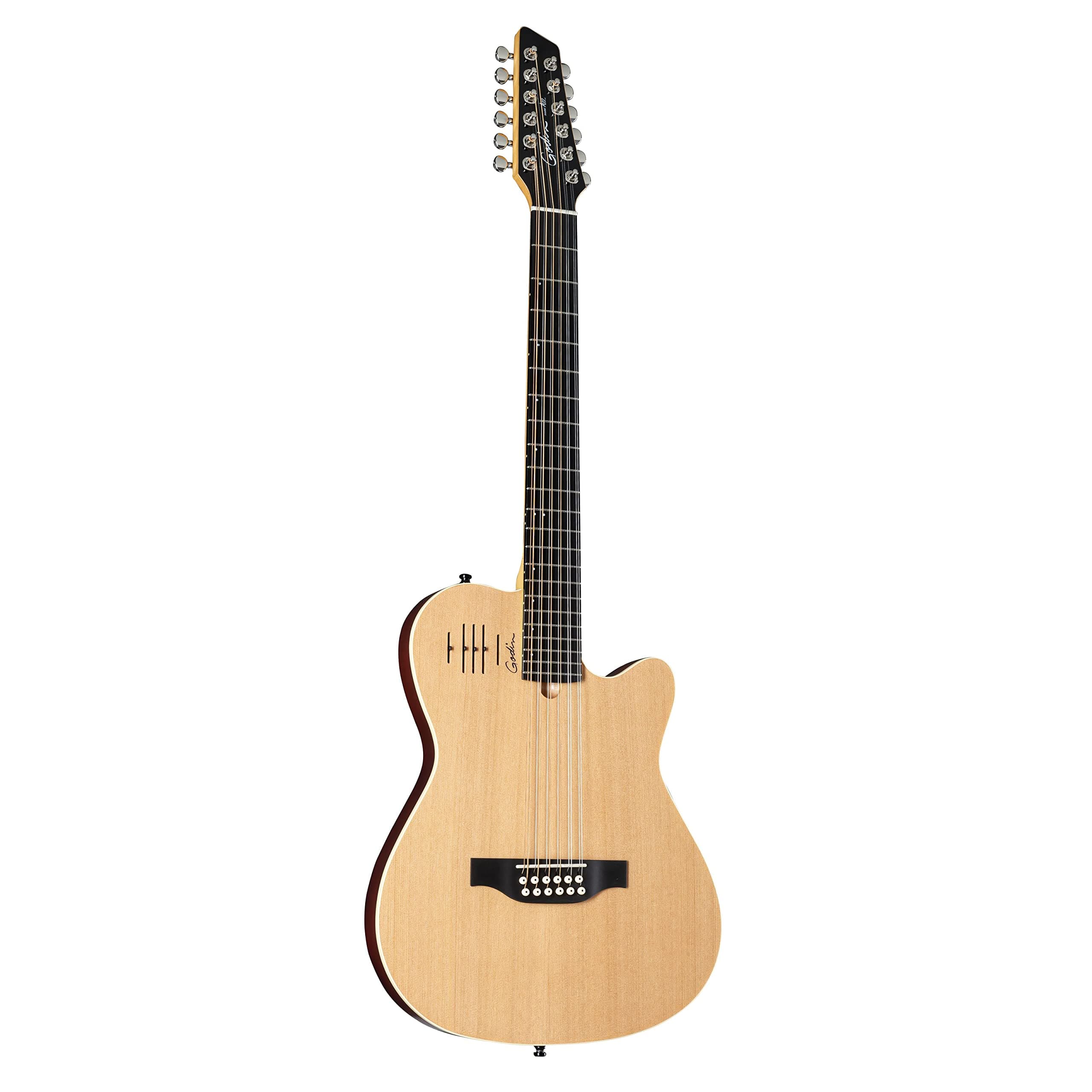 A 12 12-Str.Natural Semi Gloss solid Cedar Top, incl. Bag - 12 String Acoustic Guitar
