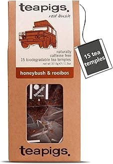 Teapigs Organic Honey Bush and Rooibos Tea 15 Teabags, 81576