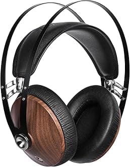 99 Classics Walnut Silver | Wooden Closed-Back Headphones for Audiophiles | Gaming | Podcasts | Home Office | Wired Over-Ear Headphones with Mic and Self Adjustable Headband