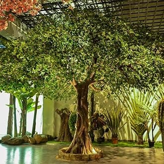 Fake Tree Simulation Tree Indoor Simulation Green Plant Large Banyan Tree Shopping Mall Hotel Floor Landscape Landscaping Atmosphere Decorative Tree 2.8m