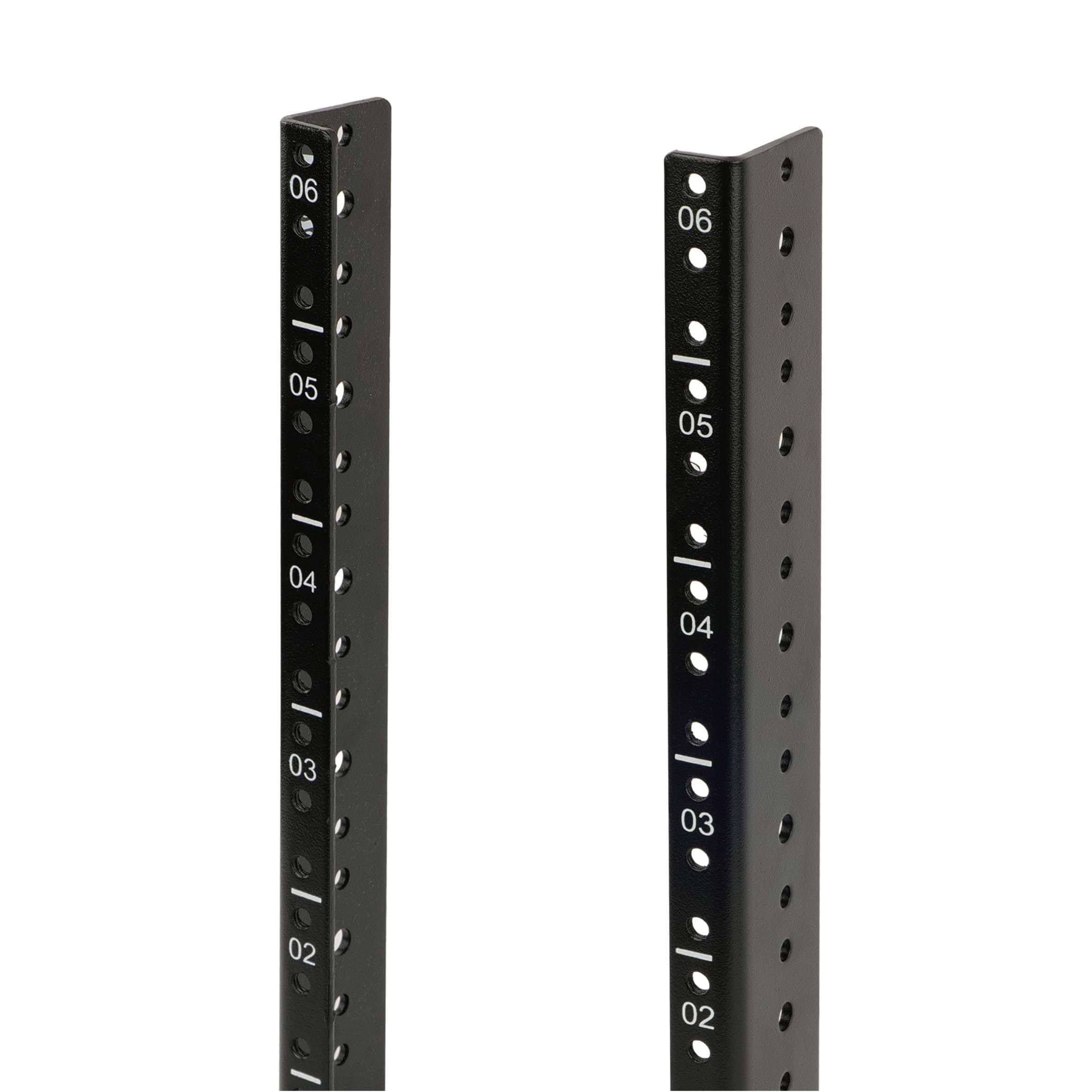 6U Vertical Server Rack Rail Pair Kit by Tecmojo, DIY Rack Rails Kit, 12-24 Screws x48 Included to Mount Equipment