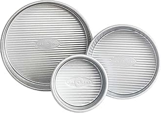 USA PanNonstick Round Cake Pan Set of 3, Small