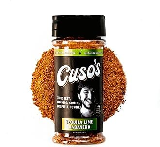 Cuso's Tequila Lime Habanero Taco Seasoning - Fajita Seasoning Spices for Meat, Chicken, Pork - Grill, Marinade & Smoking - 1 Count - 5 oz bottle