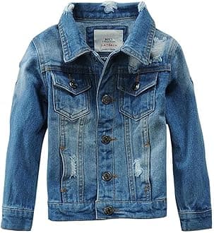 BanibearBoys' Denim Jacket Outerwear, 12M-14 Years